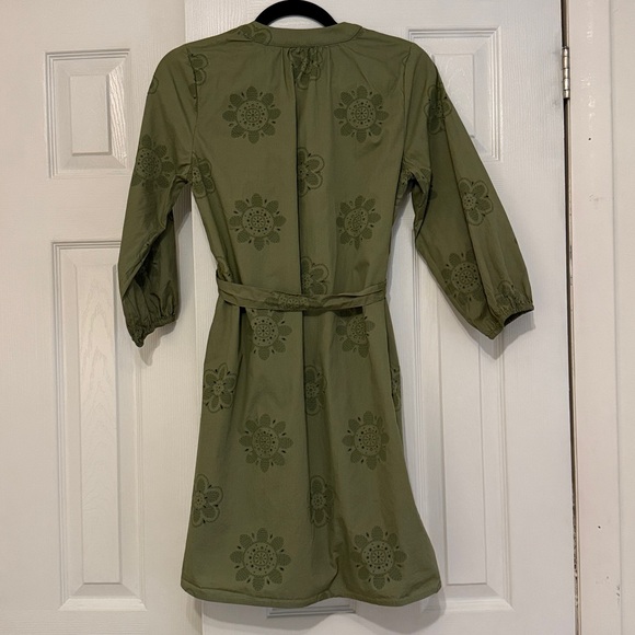 Cynthia Rowley embroidery decorated poplin dress - Picture 5 of 5